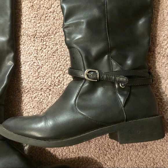 F21 Black Riding Boots - Picture 4 of 5